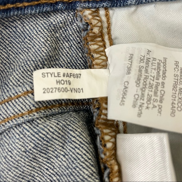 MADEWELL CLASSIC STRAIGHT JEANS IN COLDBROOK WASH RAW HEM 25 - Picture 10 of 10